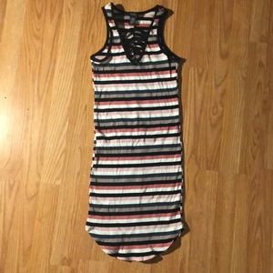 Stretchy, striped dress!